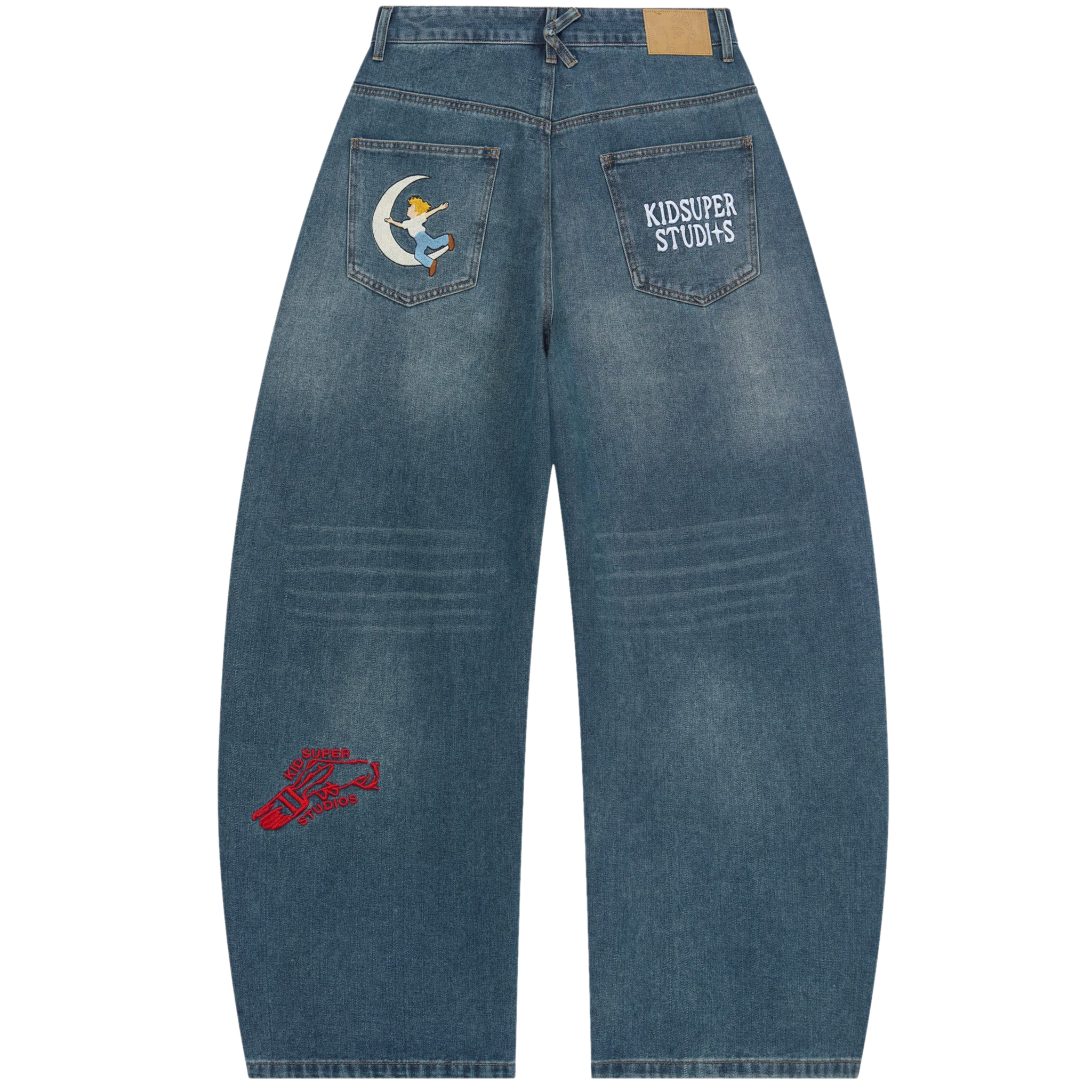 Embroidered Paintings Baloon Pants