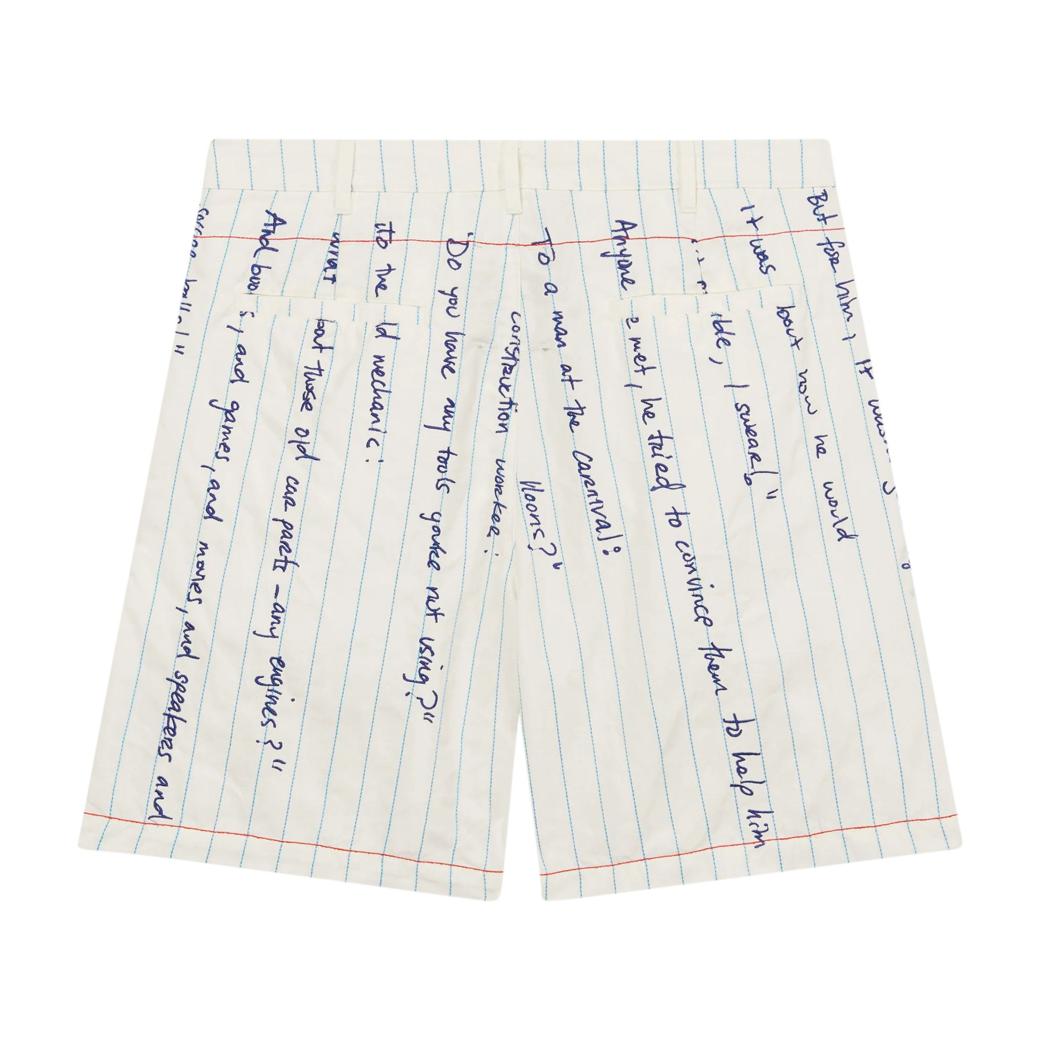 Paper Handwriting Pleated Shorts