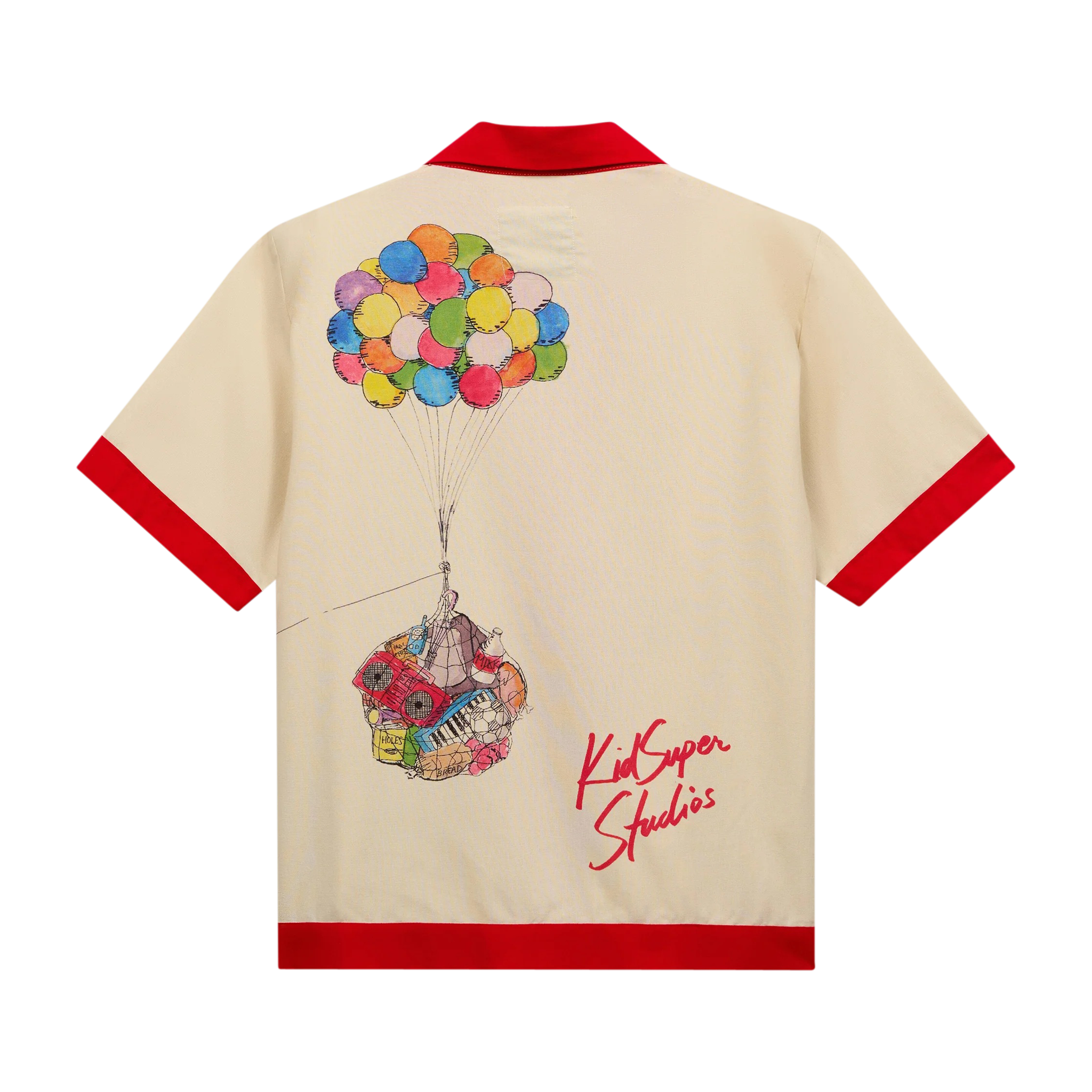 Balloon Birds Button Up