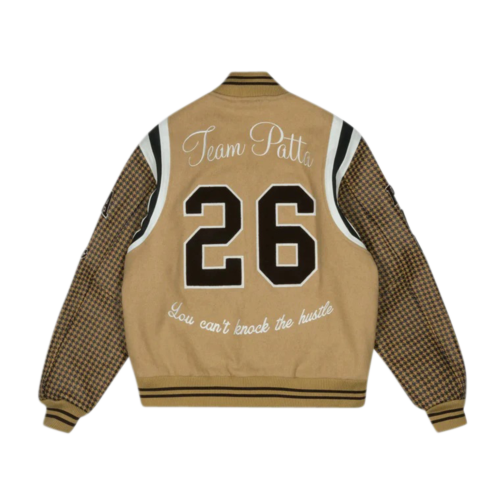 Athletic P Houndstooth Varsity Jacket