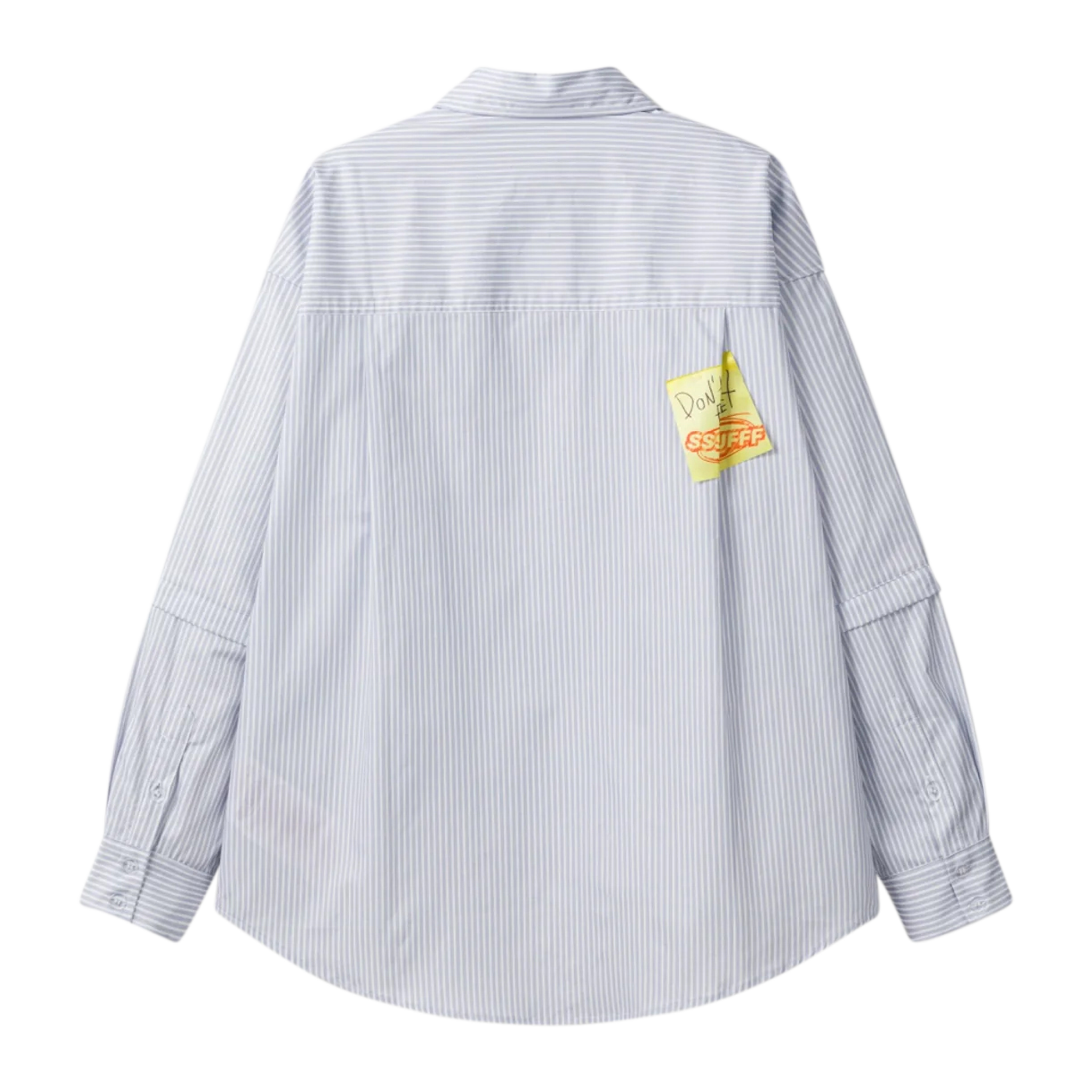 Detachable Sleeves Tie Shirt