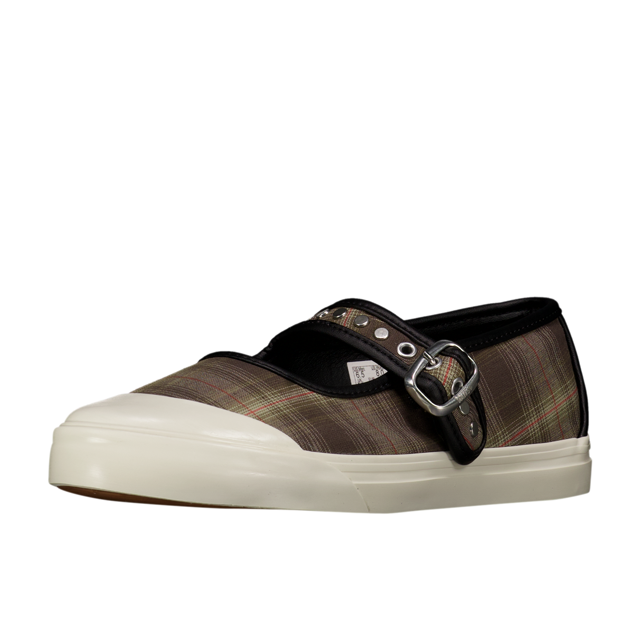 Mary Jane Lo Pro 'Prep Plaid Olive Green'