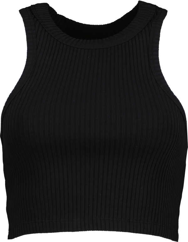 Ribbed Cropped Racer Top