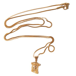 Gold Jesus Piece Necklace